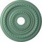 Ekena Millwork Cole PVC Medallion (Canopies up to 5 1/8"), 19"OD x 3 1/2"ID x 1"P, Metallic Sea Mist CMP19COFSM - alternate 1